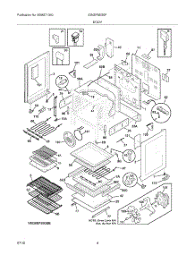 05 - Body parts for Electrolux Range EI30EF55GSF from AppliancePartsPros.com