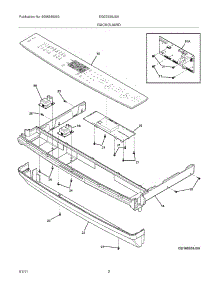 03 - Backguard parts for Electrolux Range EI30ES55JSA from AppliancePartsPros.com