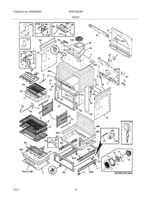 05 - Body parts for Electrolux Range EI30ES55JSA from AppliancePartsPros.com