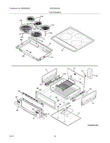 07 - Top / Drawer parts for Electrolux Range EI30ES55JSA from AppliancePartsPros.com