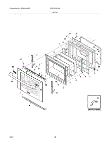 09 - Door parts for Electrolux Range EI30ES55JSA from AppliancePartsPros.com