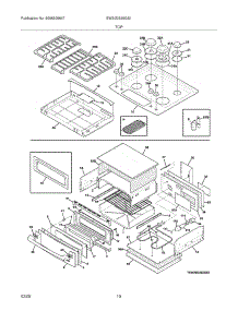 09 - Top parts for Electrolux Range EW30DS65GS1 from AppliancePartsPros.com