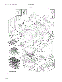 05 - Body parts for Electrolux Range EI30EF55GSB from AppliancePartsPros.com