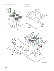 07 - Top / Drawer parts for Electrolux Range EI30EF55GSB from AppliancePartsPros.com