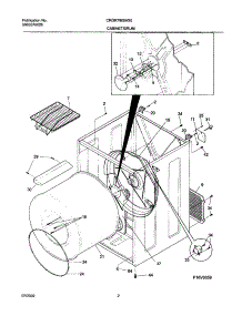 03 - Dry Cab,Heater parts for Frigidaire Dryer CRGR7900AS0 from AppliancePartsPros.com