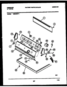 04 - Console And Control Parts parts for Frigidaire Dryer DE5800RW1 from AppliancePartsPros.com