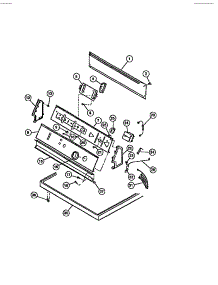04 - Console, Controls, Top Panel parts for Frigidaire Dryer DEILL2 from AppliancePartsPros.com