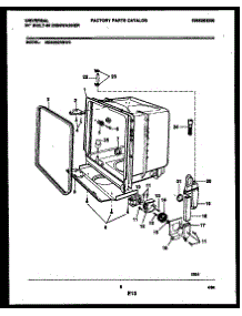 05 - Inner Tub Parts parts for Frigidaire Dishwasher MDB202RBL0 from AppliancePartsPros.com