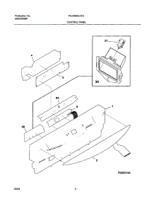 03 - Control Panel parts for Frigidaire Dishwasher PLD2560LCC0 from AppliancePartsPros.com