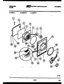 03 - Door Parts parts for Frigidaire Dryer DEISFL1 from AppliancePartsPros.com