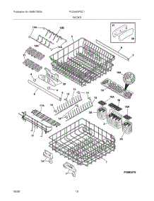13 - Racks parts for Frigidaire Dishwasher PLD3465REC1 from AppliancePartsPros.com