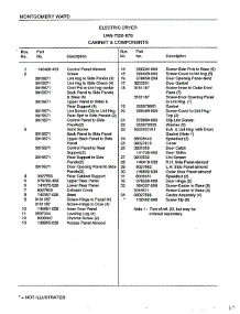 Cabinet And Components Page 2 parts for Frigidaire Dryer 7506B from AppliancePartsPros.com