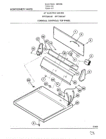 Console, Controls, Top Panel parts for Frigidaire Dryer 7289-80 from AppliancePartsPros.com