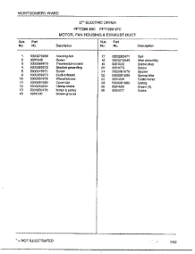 Motor, Fan Housing & Exhaust Duct Page 2 parts for Frigidaire Dryer 7289-80C from AppliancePartsPros.com