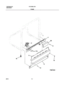 11 - Frame parts for Frigidaire Dishwasher PLD2560LCC0 from AppliancePartsPros.com