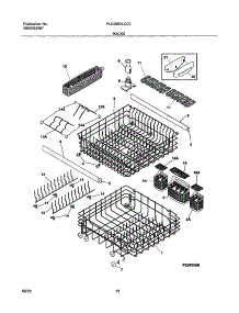 13 - Racks parts for Frigidaire Dishwasher PLD2560LCC0 from AppliancePartsPros.com