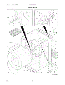 03 - Cabinet / Drum parts for Frigidaire Dryer AEQ6000CES2 from AppliancePartsPros.com