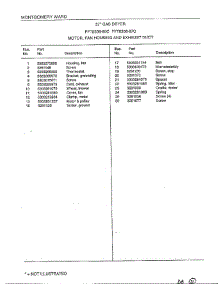 Motor / Fan Housing / Exhaust Duct Page 2 parts for Frigidaire Dryer 8308-80C from AppliancePartsPros.com