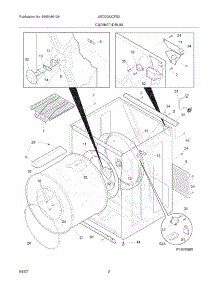 03 - Cabinet / Drum parts for Frigidaire Dryer AEQ7000CFE0 from AppliancePartsPros.com