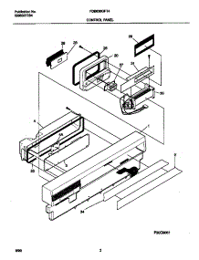 02 - Control Panel parts for Frigidaire Dishwasher FDB836GFT4 from AppliancePartsPros.com