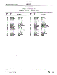Console, Controls And Top Panel Page 2 parts for Frigidaire Dryer 8589-80A from AppliancePartsPros.com