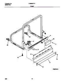 06 - Frame parts for Frigidaire Dishwasher FDB836GFT4 from AppliancePartsPros.com