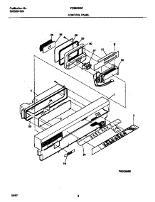 02 - Control Panel parts for Frigidaire Dishwasher FDB836GFT2 from AppliancePartsPros.com