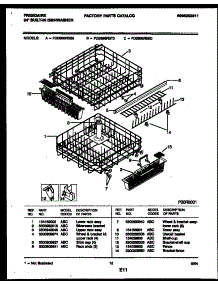 08 - Racks And Trays parts for Frigidaire Dishwasher FDB898RBS0 from AppliancePartsPros.com