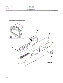 03 - Control Panel parts for Frigidaire Dishwasher FDB751SCS0 from AppliancePartsPros.com