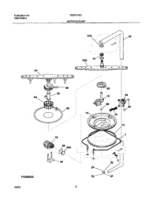 09 - Motor & Pump parts for Frigidaire Dishwasher FDB751SCS0 from AppliancePartsPros.com