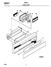 02 - Control Panel parts for Frigidaire Dishwasher FDB857RJS0 from AppliancePartsPros.com