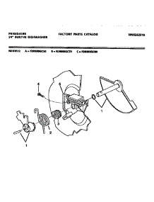 03 - Detergent Cup Dispenser parts for Frigidaire Dishwasher FDB898GCB0 from AppliancePartsPros.com