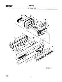 02 - Control Panel parts for Frigidaire Dishwasher FDB979GFC1 from AppliancePartsPros.com