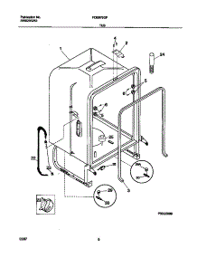 04 - Tub parts for Frigidaire Dishwasher FDB979GFC1 from AppliancePartsPros.com