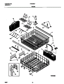 07 - Racks parts for Frigidaire Dishwasher FDB939GFB2 from AppliancePartsPros.com