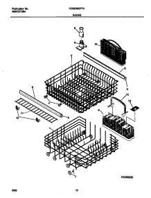 07 - Rack parts for Frigidaire Dishwasher FDB836GFT4 from AppliancePartsPros.com