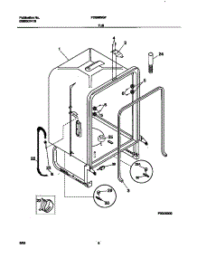 04 - Tub parts for Frigidaire Dishwasher FDB989GFC2 from AppliancePartsPros.com
