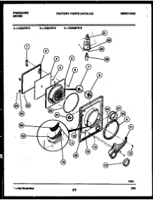 03 - Door Parts parts for Frigidaire Dryer DGDFW3 from AppliancePartsPros.com