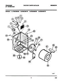 02 - Cabinet, Drum, Heat Duct parts for Frigidaire Dryer F32C336CS0 from AppliancePartsPros.com