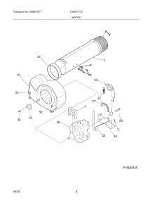 09 - Motor parts for Frigidaire Dryer FAQE7077KB0 from AppliancePartsPros.com