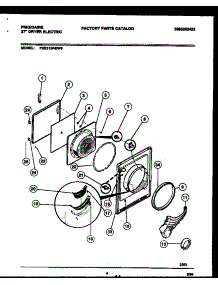 03 - Door Parts parts for Frigidaire Dryer FDE116RBW0 from AppliancePartsPros.com
