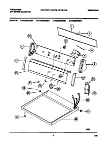 04 - Console, Controls, Top Panel parts for Frigidaire Dryer FDE336RBT1 from AppliancePartsPros.com