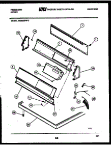 04 - Console And Control Parts parts for Frigidaire Dryer DE8800PW0 from AppliancePartsPros.com