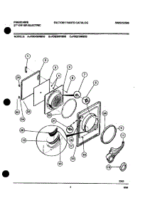 03 - Door Parts parts for Frigidaire Dryer FDE436RBS0 from AppliancePartsPros.com