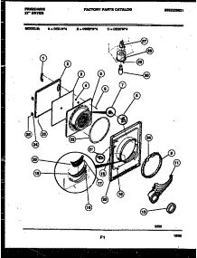03 - Door Parts parts for Frigidaire Dryer DEILW4 from AppliancePartsPros.com