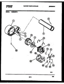 05 - Blower And Drive Parts parts for Frigidaire Dryer DG5520RW2 from AppliancePartsPros.com