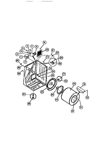 02 - Cabinet, Drum, Heater Assembly parts for Frigidaire Dryer DECSFL3 from AppliancePartsPros.com