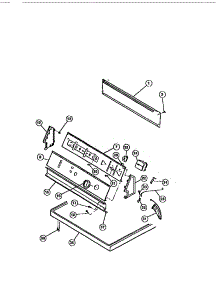 04 - Console, Controls, Top Panel parts for Frigidaire Dryer DECSFL3 from AppliancePartsPros.com