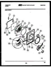 03 - Door Parts parts for Frigidaire Dryer DGFW2 from AppliancePartsPros.com
