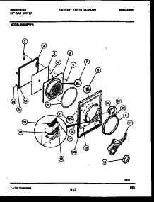 03 - Door Parts parts for Frigidaire Dryer DGCSFL4 from AppliancePartsPros.com